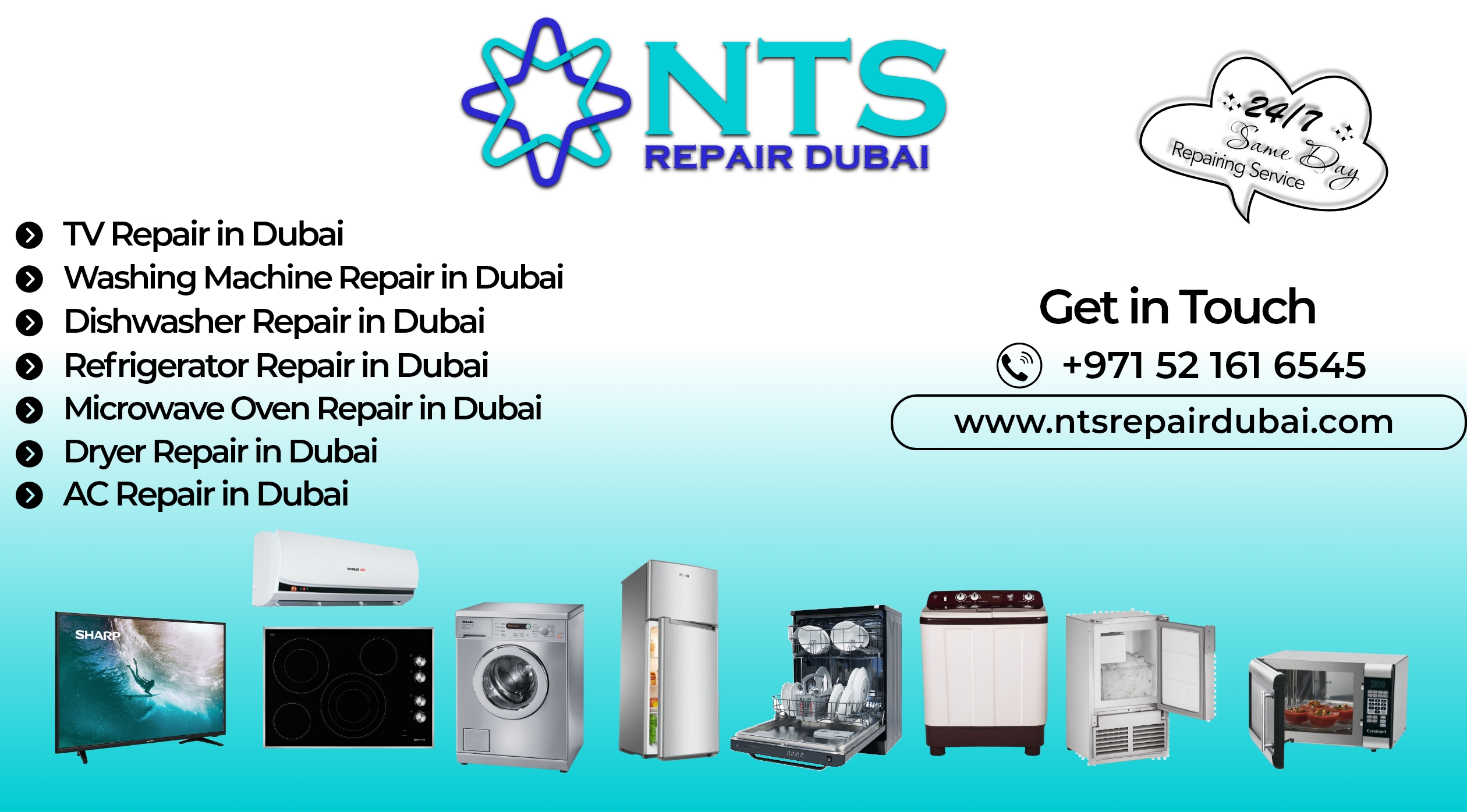 NTS Home Appliances Repair in Dubai